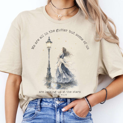 We Are All In The Gutter Oscar Wilde Literary T-Shirt
