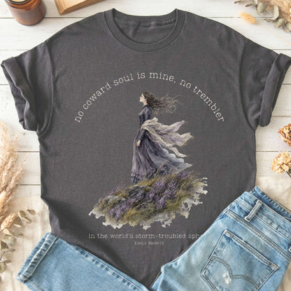 No Coward Soul Is Mine Emily Brontë Literary T-Shirt