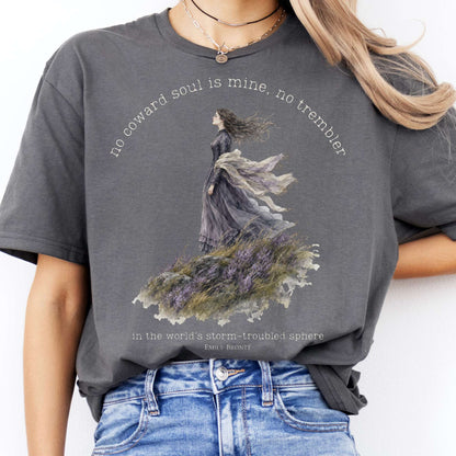 No Coward Soul Is Mine Emily Brontë Literary T-Shirt
