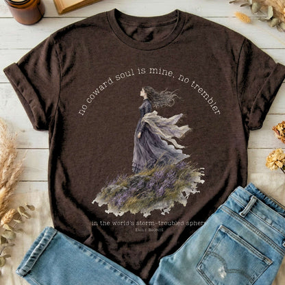 No Coward Soul Is Mine Emily Brontë Literary T-Shirt