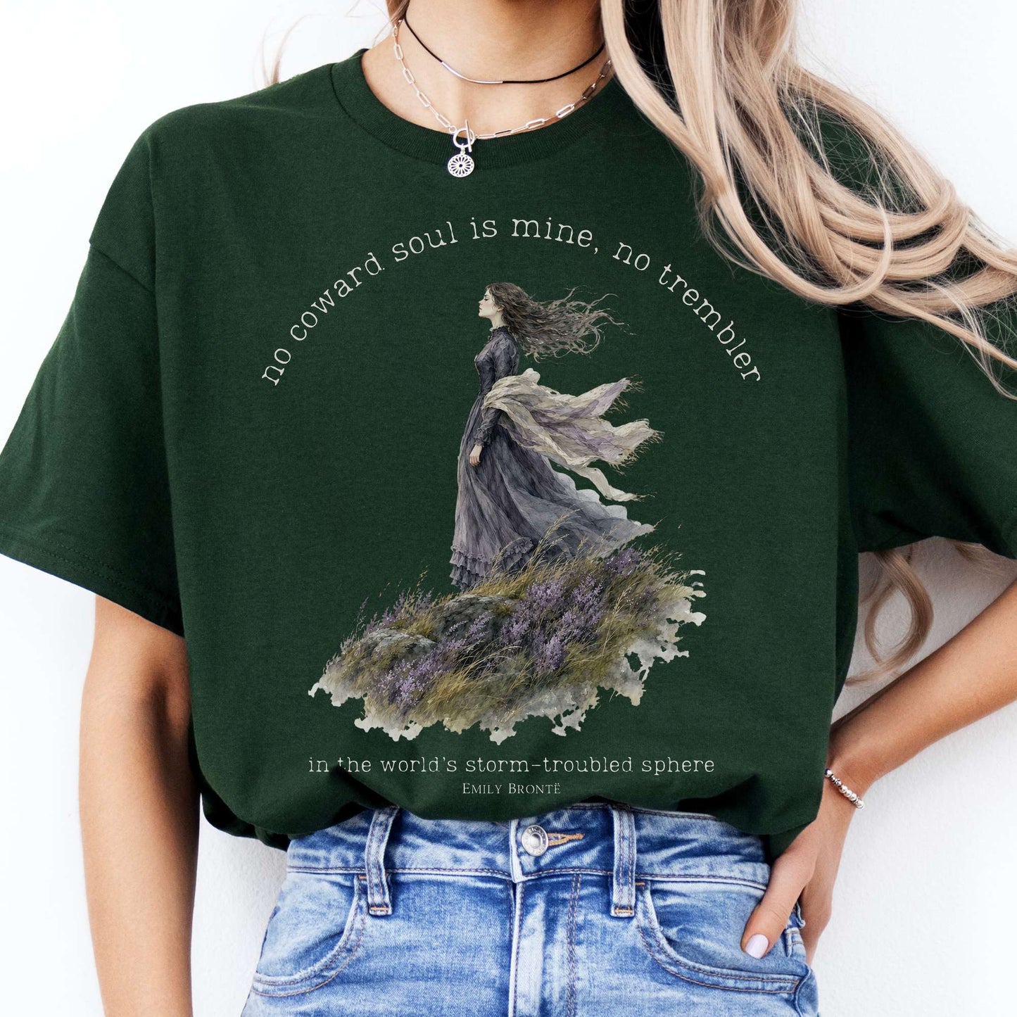 No Coward Soul Is Mine Emily Brontë Literary T-Shirt