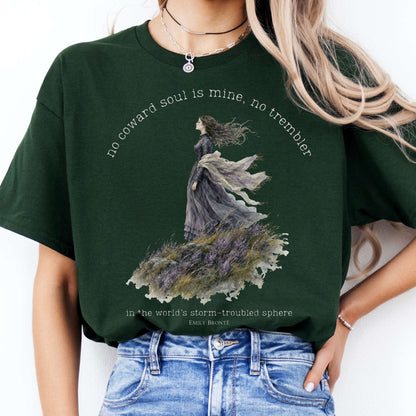 No Coward Soul Is Mine Emily Brontë Literary T-Shirt