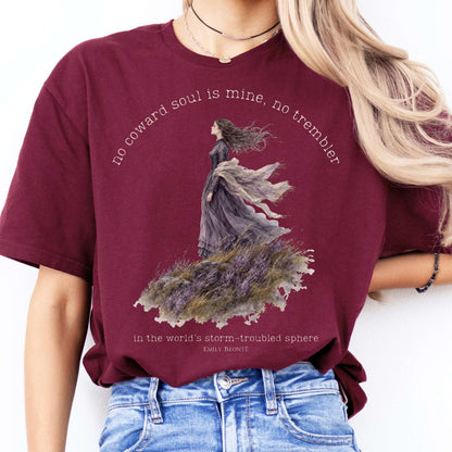 No Coward Soul Is Mine Emily Brontë Literary T-Shirt