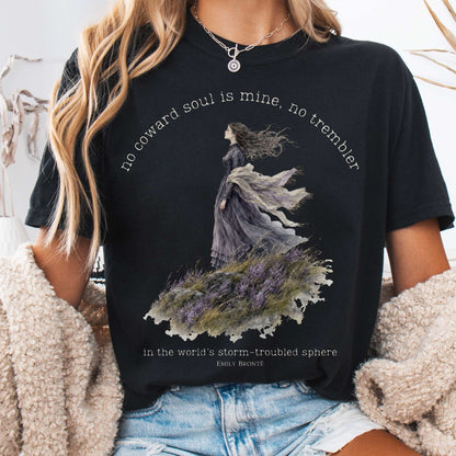 Black - No Coward Soul Is Mine Emily Brontë Literary T-Shirt