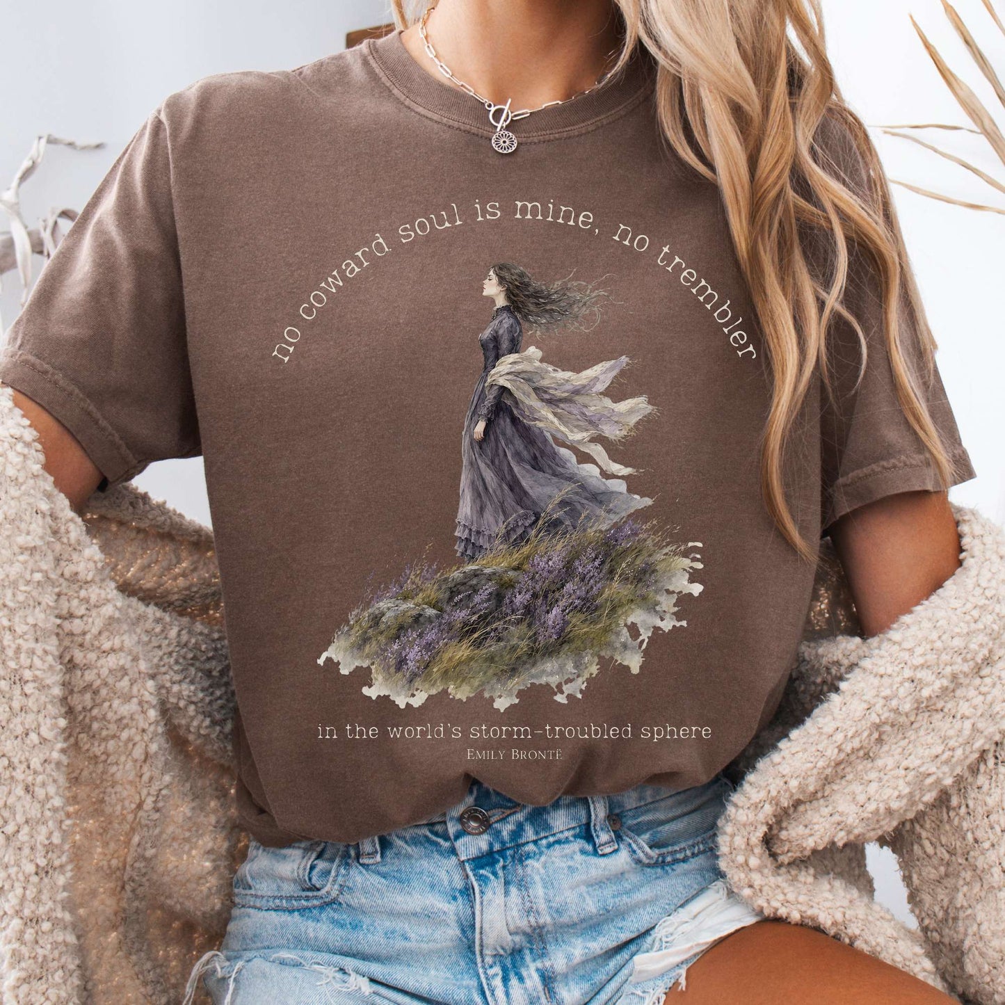 Espresso - No Coward Soul Is Mine Emily Brontë Literary T-Shirt