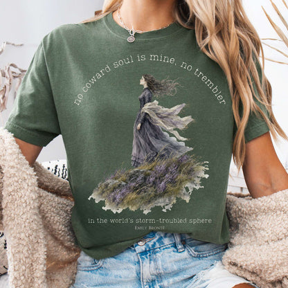 Moss - No Coward Soul Is Mine Emily Brontë Literary T-Shirt