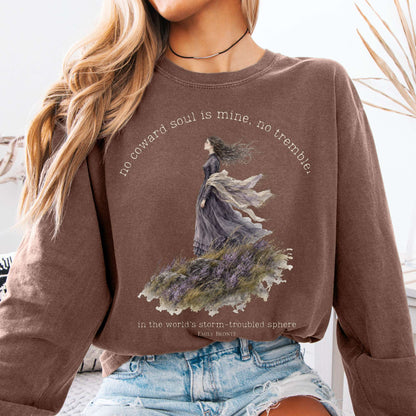 Espresso - No Coward Soul Is Mine Emily Brontë Literary Long Sleeve