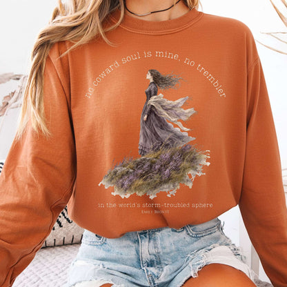 Yam - No Coward Soul Is Mine Emily Brontë Literary Long Sleeve