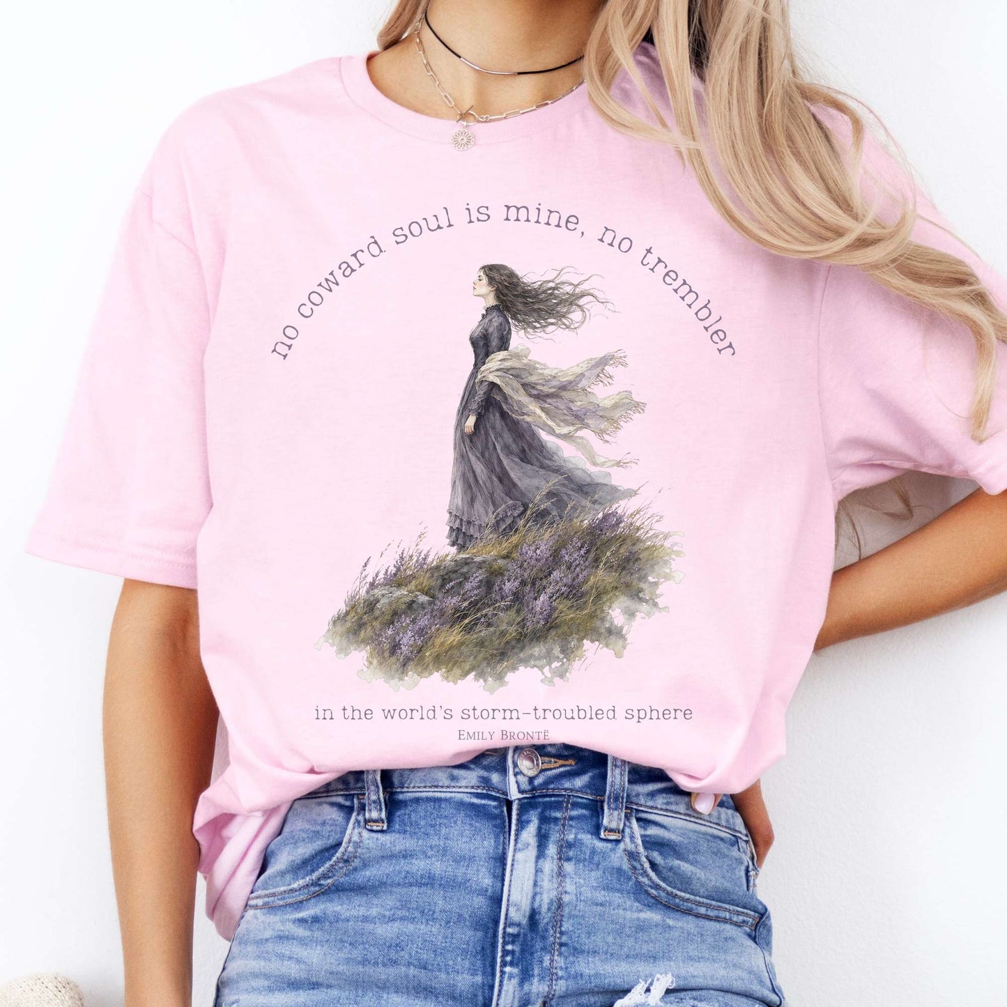 No Coward Soul Is Mine Emily Brontë Literary T-Shirt