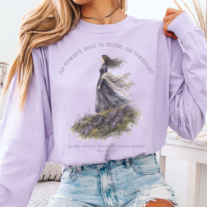 Orchid - No Coward Soul Is Mine Emily Brontë Literary Long Sleeve