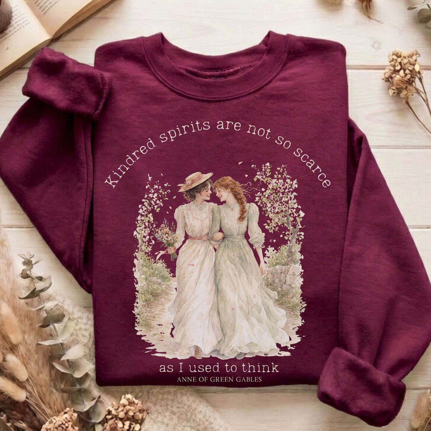 Kindred Spirits Anne of Green Gables Literary Sweatshirt