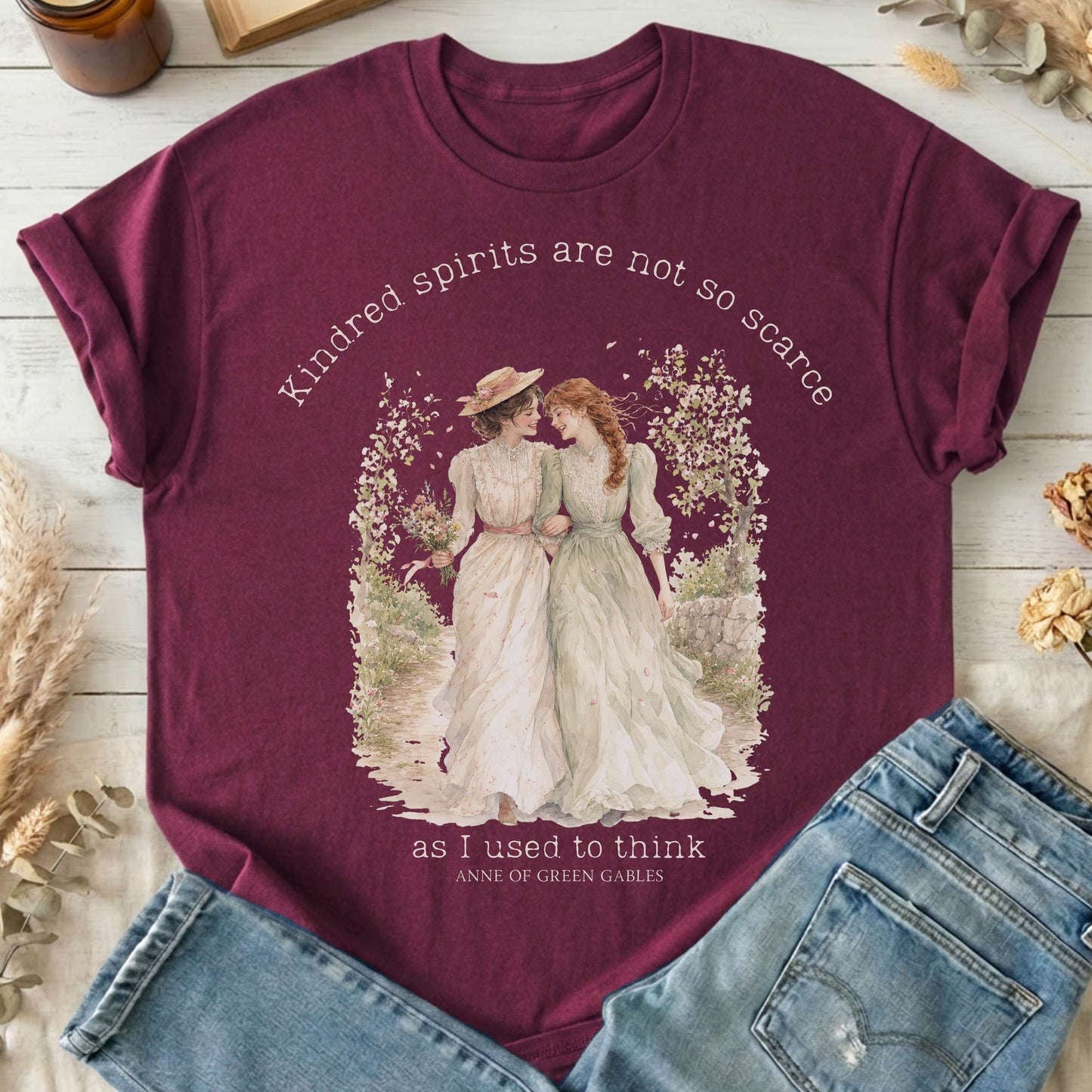 Kindred Spirits Anne of Green Gables Literary T-Shirt