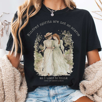Black - Kindred Spirits Anne of Green Gables Literary T-Shirt