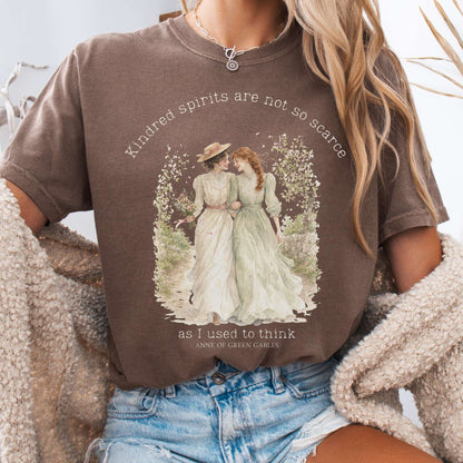 Espresso - Kindred Spirits Anne of Green Gables Literary T-Shirt