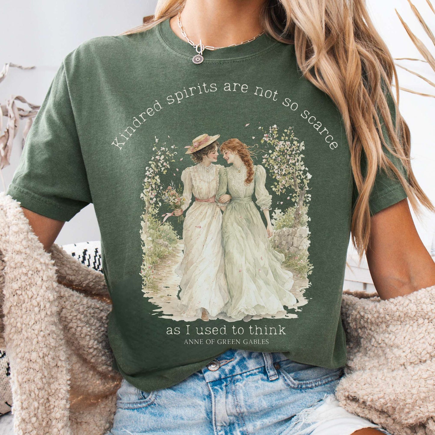 Moss - Kindred Spirits Anne of Green Gables Literary T-Shirt