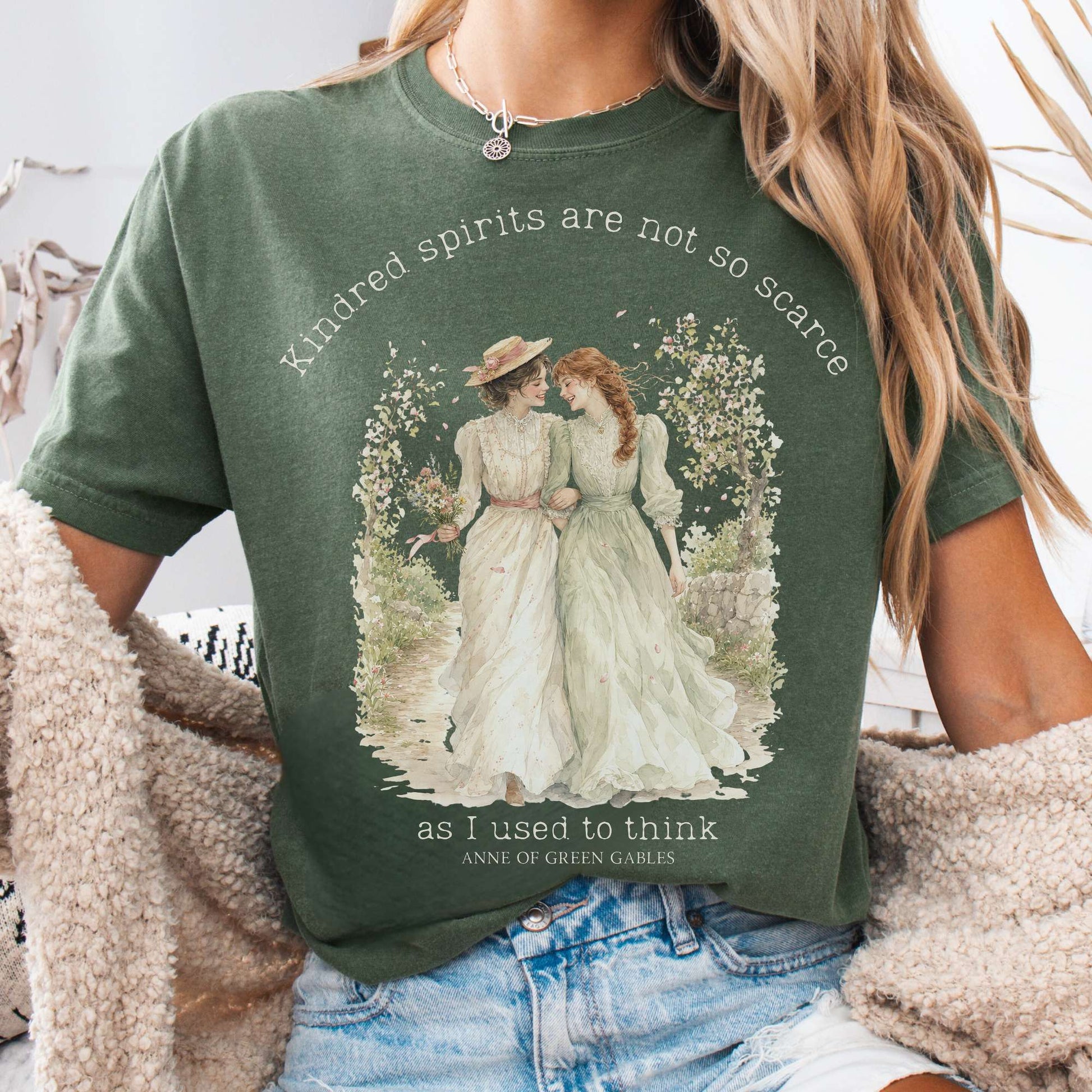 Moss - Kindred Spirits Anne of Green Gables Literary T-Shirt