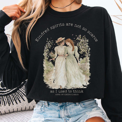Black - Kindred Spirits Anne of Green Gables Literary Long Sleeve