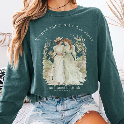 Blue Spruce - Kindred Spirits Anne of Green Gables Literary Long Sleeve