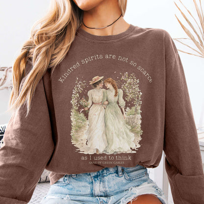 Espresso - Kindred Spirits Anne of Green Gables Literary Long Sleeve