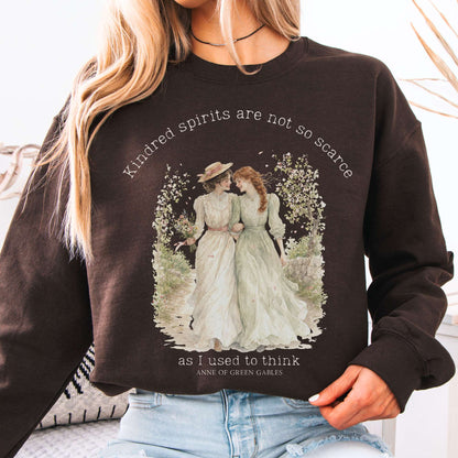 Dark Chocolate - Kindred Spirits Anne of Green Gables Literary Crewneck Sweatshirt