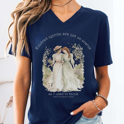 Navy - Kindred Spirits Anne of Green Gables Literary V-Neck