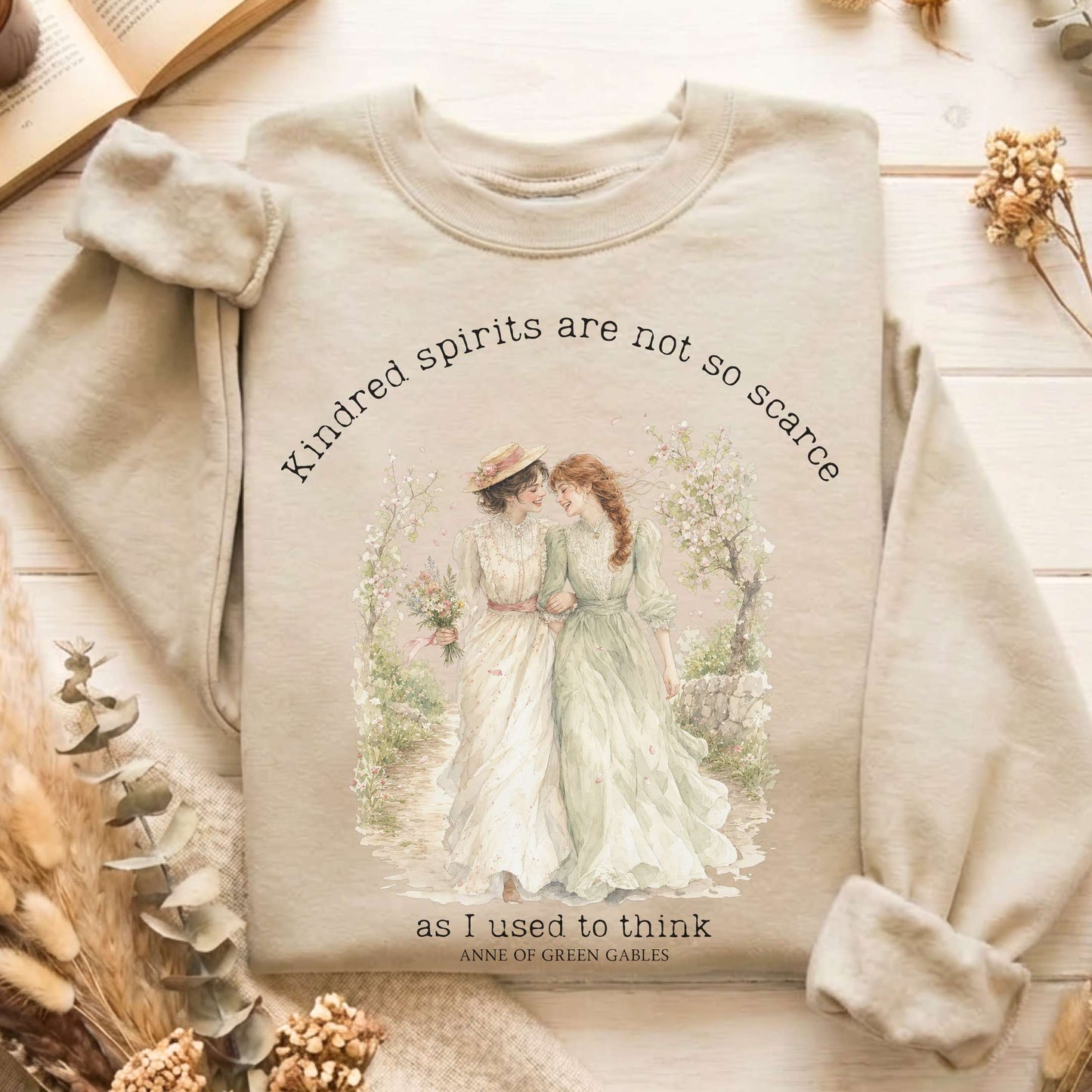 Kindred Spirits Anne of Green Gables Literary Sweatshirt