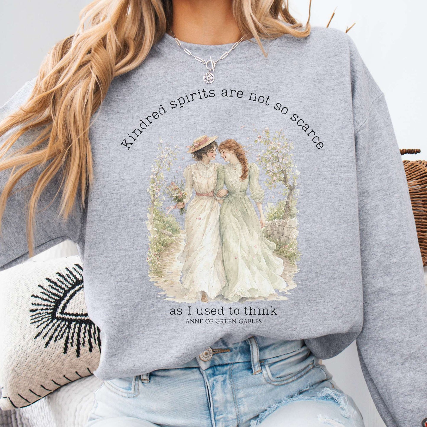 Kindred Spirits Anne of Green Gables Literary Sweatshirt