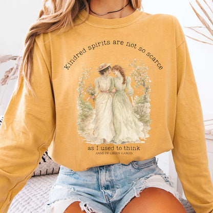 Mustard - Kindred Spirits Anne of Green Gables Literary Long Sleeve