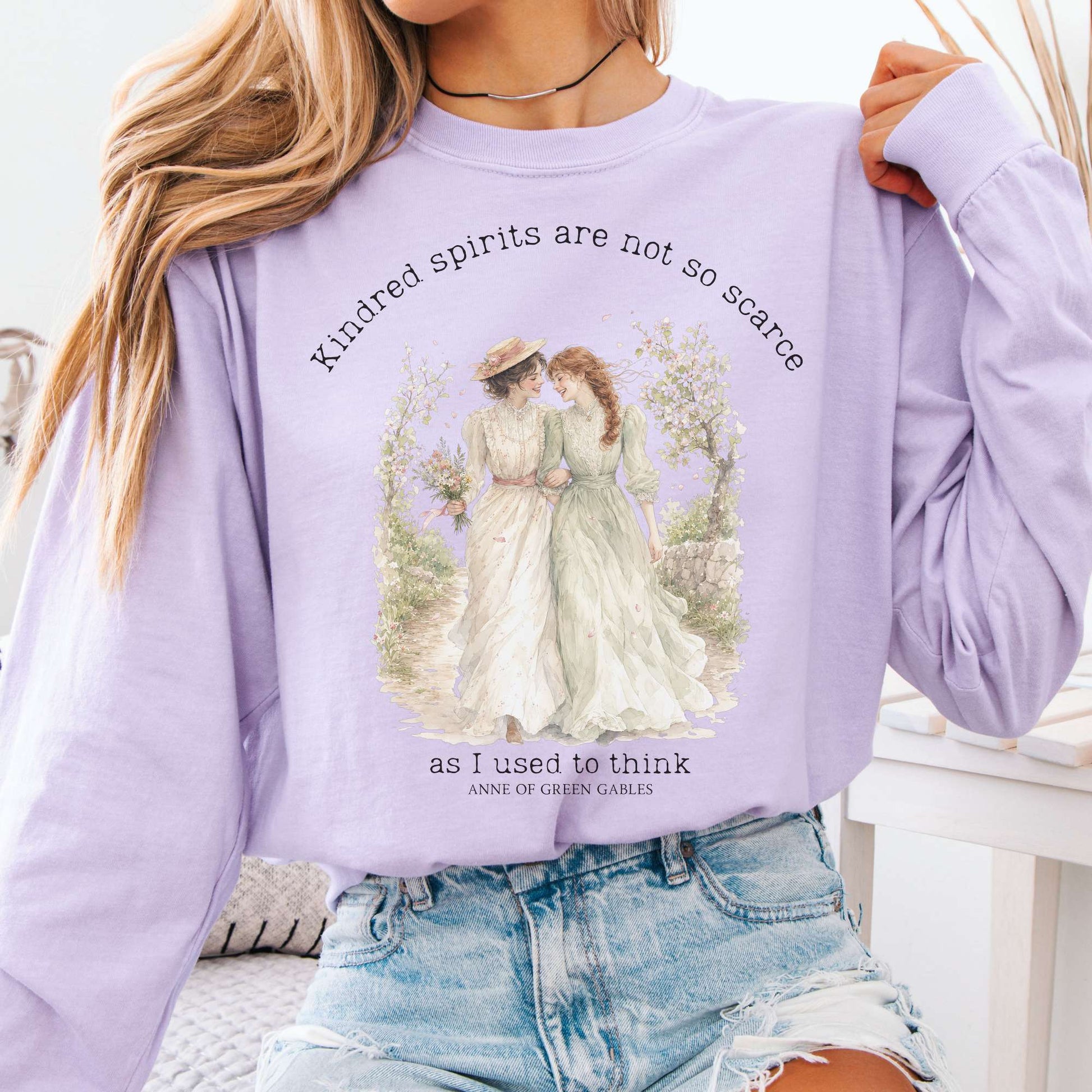 Orchid - Kindred Spirits Anne of Green Gables Literary Long Sleeve