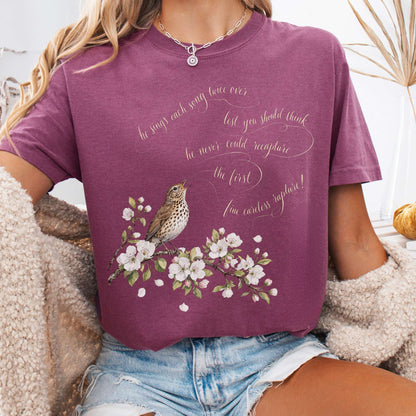 Berry - He Sings Each Song Twice Over Robert Browning Literary T-Shirt