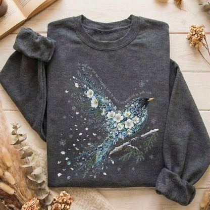Stopping By Woods On a Snowy Evening Robert Frost Literary Sweatshirt