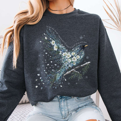 Stopping By Woods On a Snowy Evening Robert Frost Literary Sweatshirt