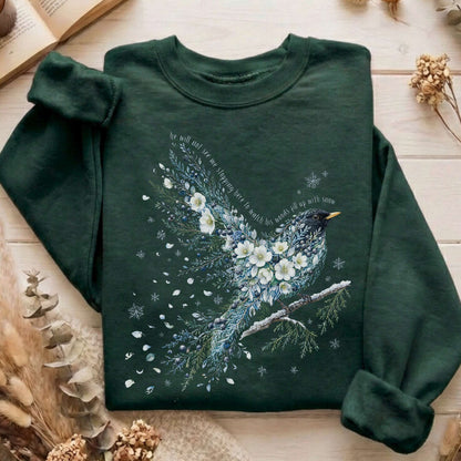 Stopping By Woods On a Snowy Evening Robert Frost Literary Sweatshirt