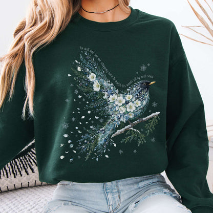 Stopping By Woods On a Snowy Evening Robert Frost Literary Sweatshirt