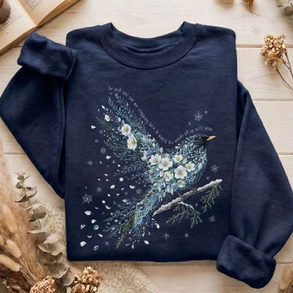 Stopping By Woods On a Snowy Evening Robert Frost Literary Sweatshirt