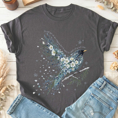 Stopping By Woods On a Snowy Evening Robert Frost Literary T-Shirt