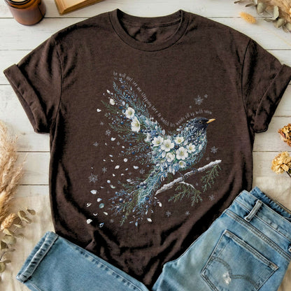 Stopping By Woods On a Snowy Evening Robert Frost Literary T-Shirt