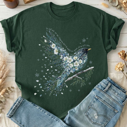 Stopping By Woods On a Snowy Evening Robert Frost Literary T-Shirt