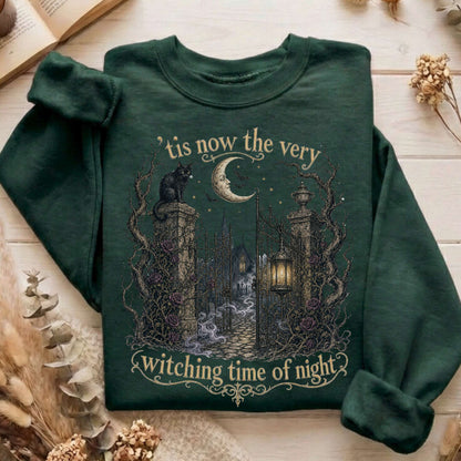 'Tis Now the Very Witching Time of Night Shakespeare Literary Sweatshirt