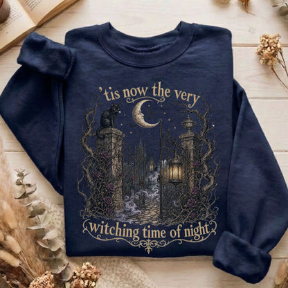 'Tis Now the Very Witching Time of Night Shakespeare Literary Sweatshirt