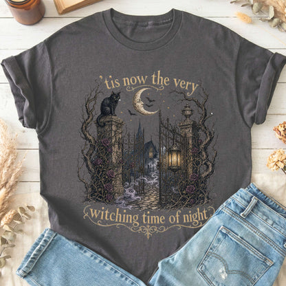 'Tis Now the Very Witching Time of Night Shakespeare Literary T-Shirt
