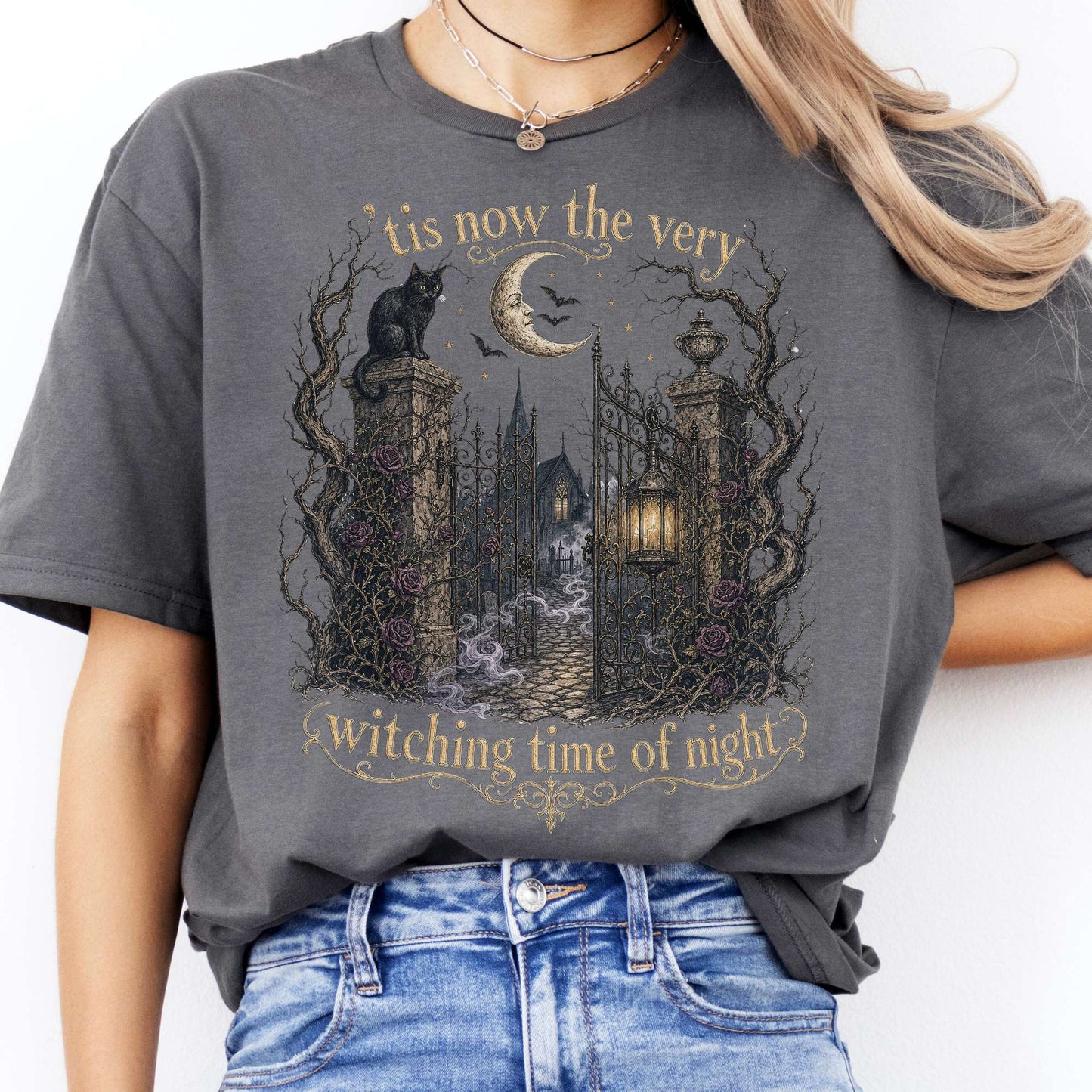 'Tis Now the Very Witching Time of Night Shakespeare Literary T-Shirt