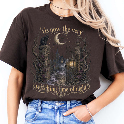 'Tis Now the Very Witching Time of Night Shakespeare Literary T-Shirt