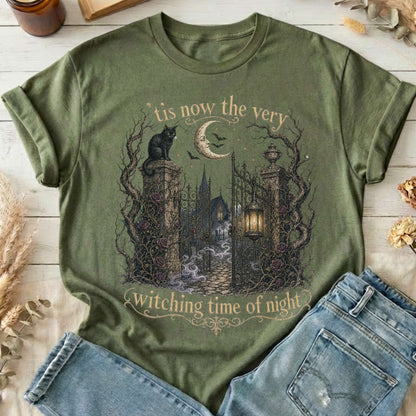'Tis Now the Very Witching Time of Night Shakespeare Literary T-Shirt