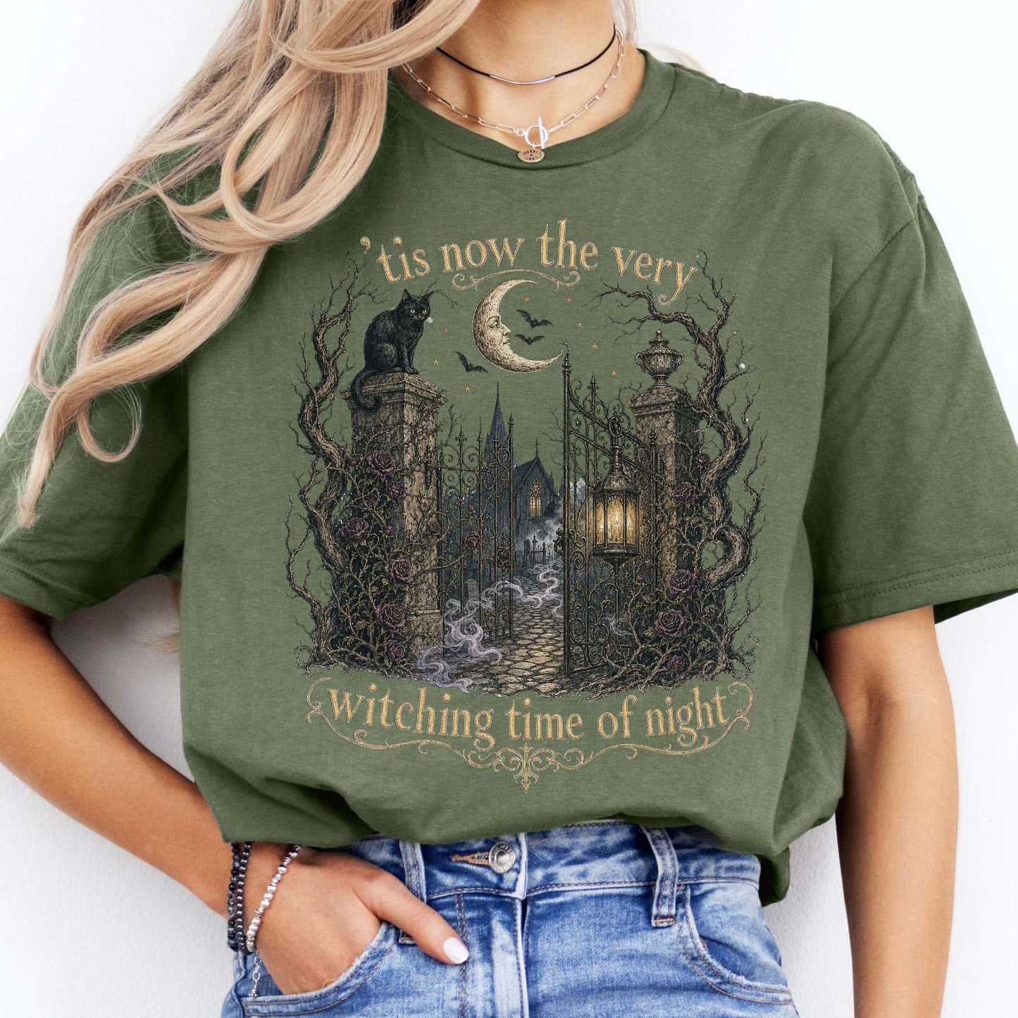 'Tis Now the Very Witching Time of Night Shakespeare Literary T-Shirt