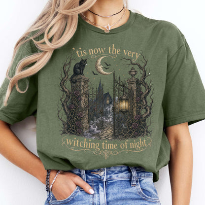 'Tis Now the Very Witching Time of Night Shakespeare Literary T-Shirt