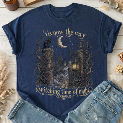 'Tis Now the Very Witching Time of Night Shakespeare Literary T-Shirt