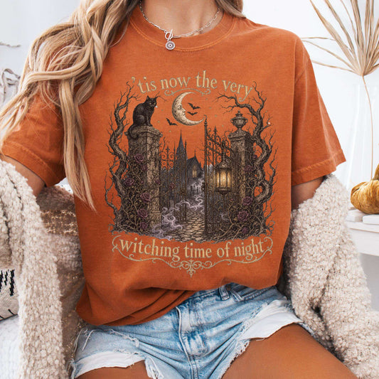 T-Shirt Yam / S 'Tis Now the Very Witching Time of Night Shakespeare Literary T-Shirt The Mystic Eden