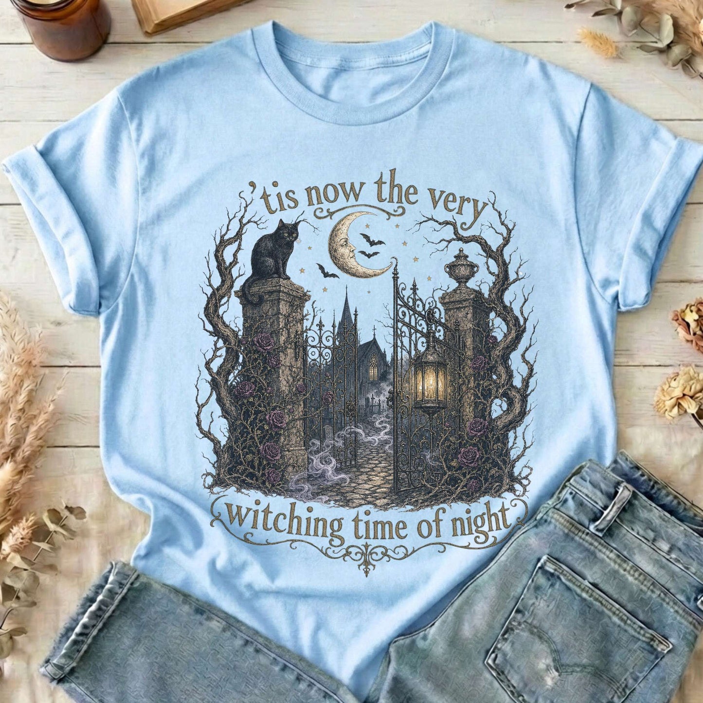 'Tis Now the Very Witching Time of Night Shakespeare Literary T-Shirt