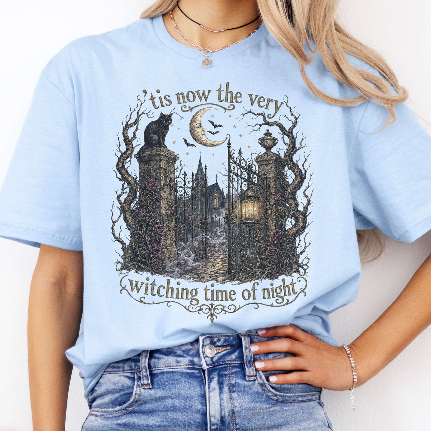 'Tis Now the Very Witching Time of Night Shakespeare Literary T-Shirt